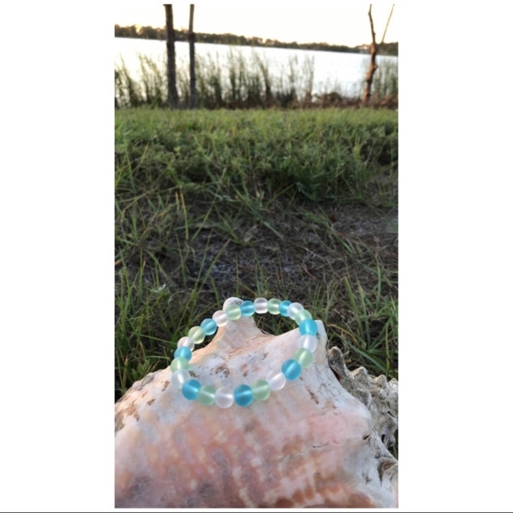 Handmade Sea Glass Bracelet